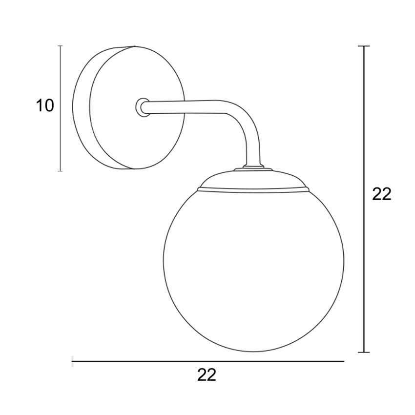 Απλίκα G9 χρυσή ματ Απλίκα G9 χρυσή ματ
