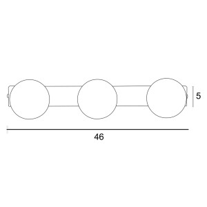 Απλίκα 3φωτη G9 μαύρη ματ Απλίκα 3φωτη G9 μαύρη ματ