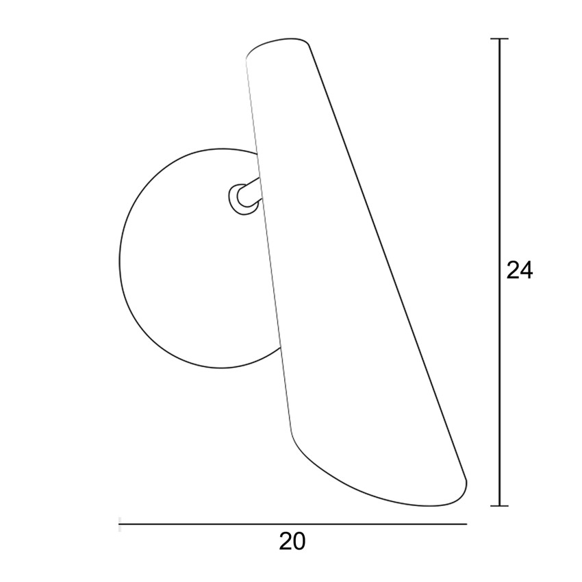 Απλίκα Τοίχου E14 Λευκή – Μεταλλικό Downlight Φωτιστικό