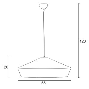 Κρεμαστό Φωτιστικό Μονόφωτο με Σχοινί Natural & Μεταλλικό Σκελετό Ε27 Φ55