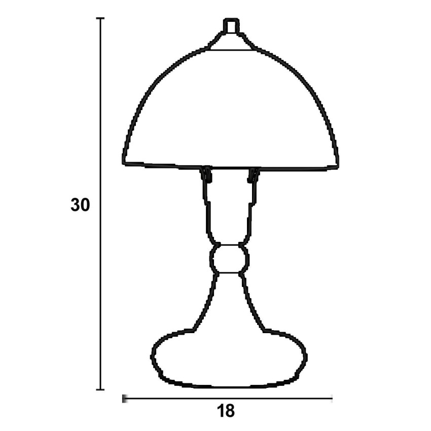 Φωτιστικό Πορτατίφ μέταλλο σκουριά /γυαλί καφέ Ε14 Φωτιστικό Πορτατίφ μέταλλο σκουριά /γυαλί καφέ Ε14