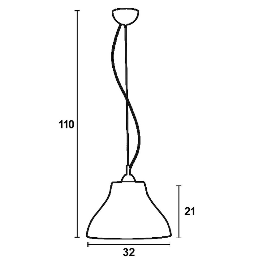 Φωτιστικό μονόφωτο γυαλί καφέ/μελί Ε27 Φ32 Φωτιστικό μονόφωτο γυαλί καφέ/μελί Ε27 Φ32