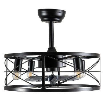 CFC 9508 ΠΛΑΦΟΝΙΕΡΑ ΑΝΕΜΙΣΤΗΡΑΣ ΜΕΤΑΛΛΙΚΟ ΜΑΥΡΟ E-27