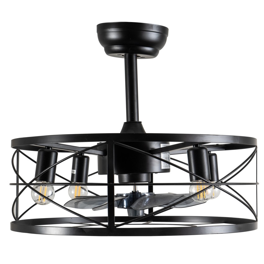 CFC 9508 ΠΛΑΦΟΝΙΕΡΑ ΑΝΕΜΙΣΤΗΡΑΣ ΜΕΤΑΛΛΙΚΟ ΜΑΥΡΟ E-27