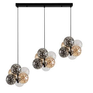 Glint® 785-18 Κρεμαστή Ράγα με 18 Γυάλινες Μπάλες και Λαμπτήρες G9