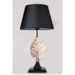 TLT 1267-GD ΕΠΙΤΡΑΠΕΖΙΑ ΛΑΜΠΑ ΜΑΥΡΗ ΜΕ ΦΙΓΟΥΡΑ ΦΥΛΛΟ ΧΡΥΣΟ 1xE-27 40W