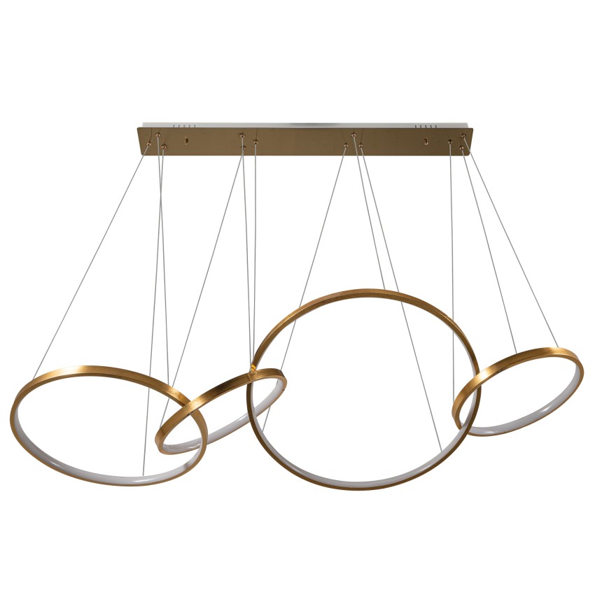 Κρεμαστό Φωτιστικό Ράγας Glint® 683-4 GD LED 95W, Χρυσό Ματ