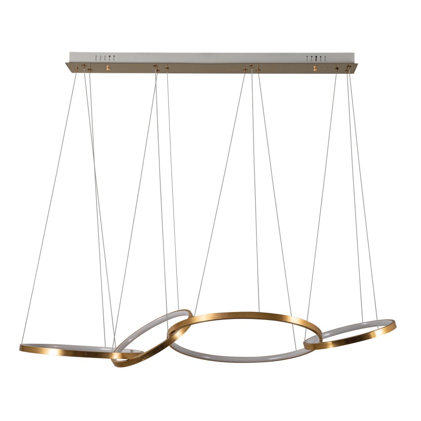 Κρεμαστό Φωτιστικό Ράγας Glint® 683-4 GD LED 95W, Χρυσό Ματ