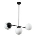 Glint® Κρεμαστό Φωτιστικό Μαύρος Σωλήνας με 3 Οπάλινες Λευκές Μπάλες – 3xE27 Glint® Κρεμαστό Φωτιστικό Μαύρος Σωλήνας με 3 Οπάλινες Λευκές Μπάλες – 3xE27