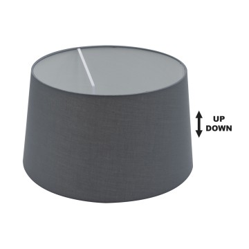 Glint® 35 PT Ε14-Ε27 (d35-30-H20) ΚΑΠΕΛΟ ΓΚΡΙ ΣΚΟΥΡΟ ΥΦΑΣΜΑ UP- DOWN