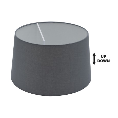 Glint® 35 PT Ε14-Ε27 (d35-30-H20) ΚΑΠΕΛΟ ΓΚΡΙ ΣΚΟΥΡΟ ΥΦΑΣΜΑ UP- DOWN