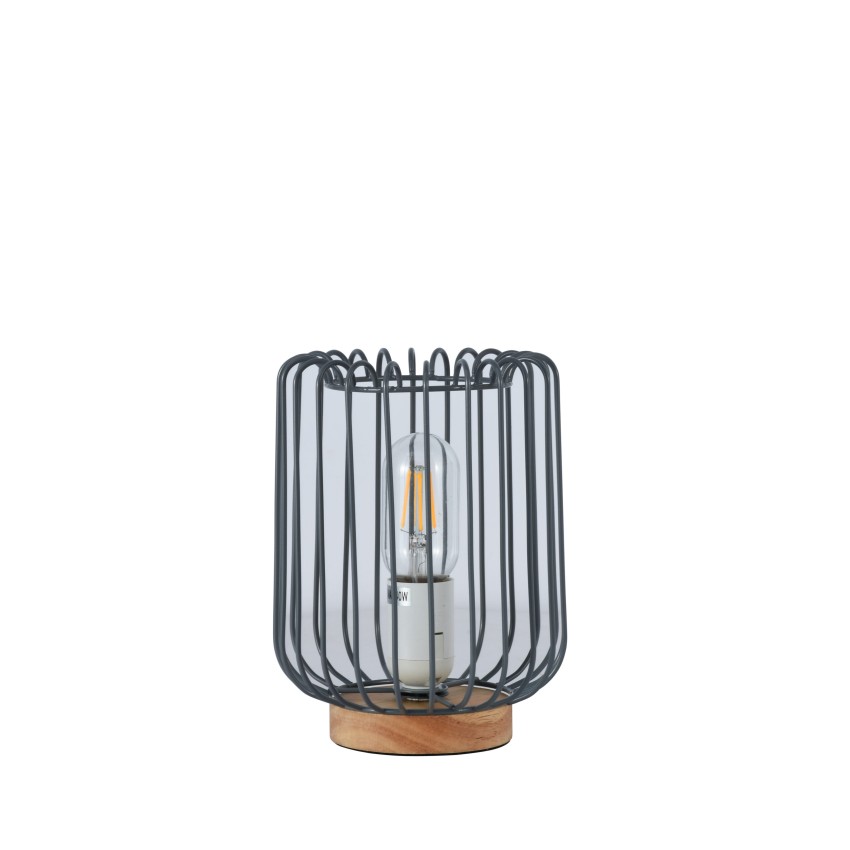 TLC 6324 ΠΟΡΤ. ΞΥΛΙΝΗ ΒΑΣΗ ΜΕΤΑΛΛΟ ΓΚΡΙ 1ΧΕ27