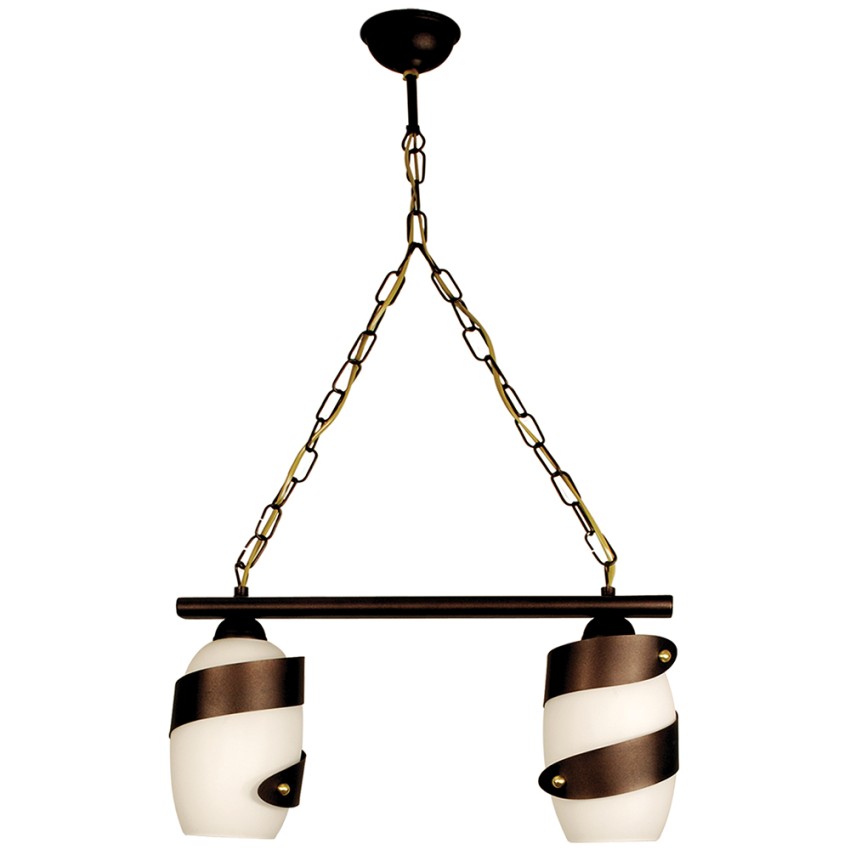 Glint®122-2 WH ΚΡΕΜΑΣΤΟ 2/Φ ΛΕΥΚΟ ΓΥΑΛΙ ΣΚΟΥΡΙΑ ΡΑΓΑ  2ΧΕ27