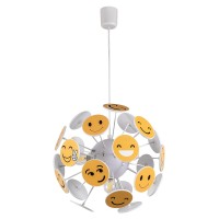 Glint® Φωτιστικό Μπάλα Emoji – Κίτρινο, 4xE14
