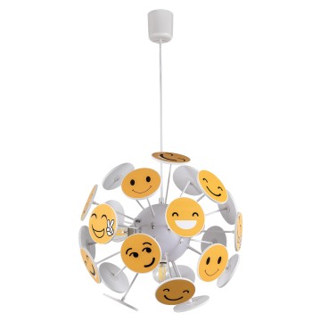 Glint® Φωτιστικό Μπάλα Emoji – Κίτρινο, 4xE14