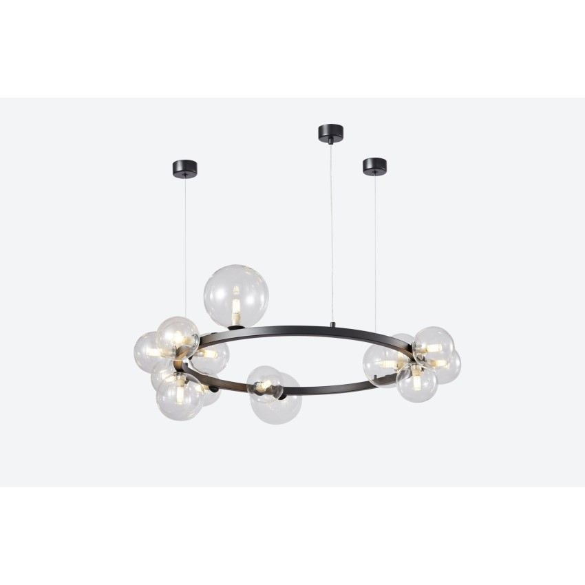 Glint® 2049-15 Πολύφωτο Στρογγυλό με Διαφανείς Γλόμπους σε 3 Μεγέθη Glint® 2049-15 Πολύφωτο Στρογγυλό με Διαφανείς Γλόμπους σε 3 Μεγέθη