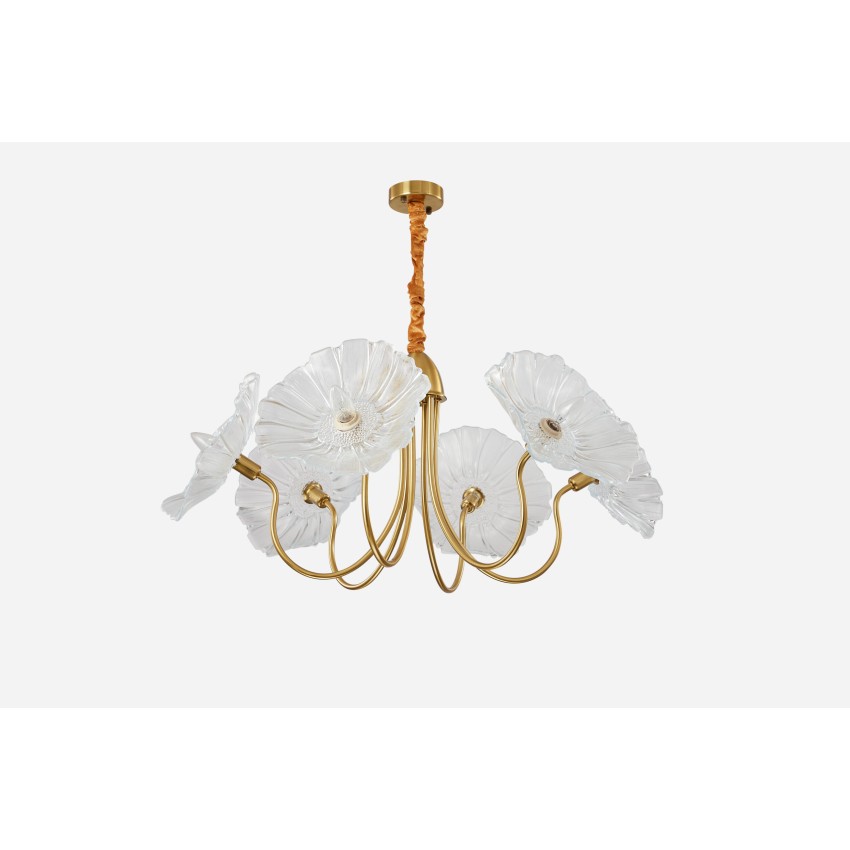 Glint® 2046-6 ΠΟΛΥΦΩΤΟ VINTAGE ΧΡΥΣΟ ΜΕ ΛΕΥΚΟ ΓΥΑΛΙ ΛΟΥΛΟΥΔΙ 6ΧΕ14