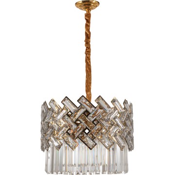 Glint® 2093-6 GD Πολυέλαιος με Σταυρωτά Κρύσταλλα