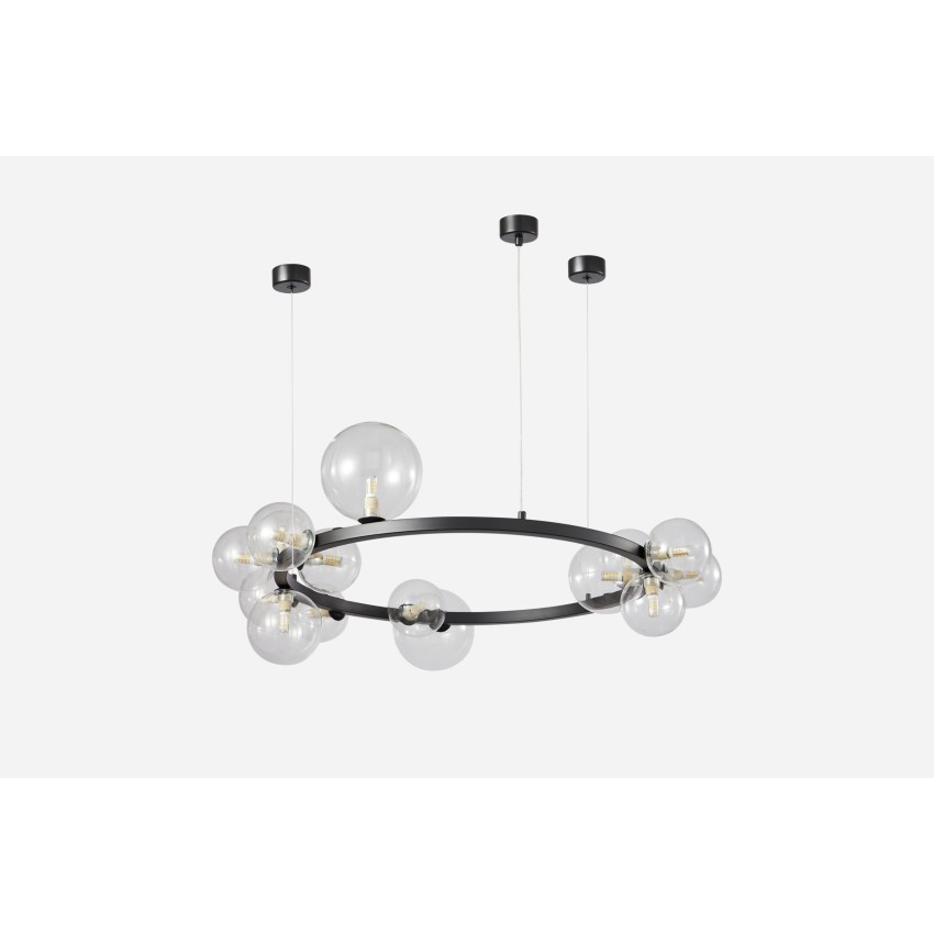 Glint® 2049-15 Πολύφωτο Στρογγυλό με Διαφανείς Γλόμπους σε 3 Μεγέθη Glint® 2049-15 Πολύφωτο Στρογγυλό με Διαφανείς Γλόμπους σε 3 Μεγέθη