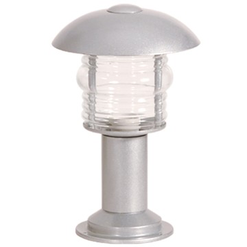 FLA 928 SL Κολωνάκι Κοντό Μανιτάρι Αλουμινίου Ασημί/Γκρι 1xE27 40W