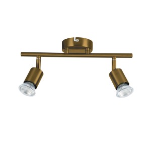 ΑΒ Σποτ Ράγα 2/Φ Οξυντέ με 2xGU10 Λαμπτήρες LED 3W