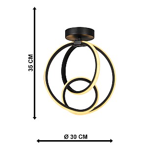 Φωτιστικό Οροφής LED σε Σχήμα Κύκλους 30x35H