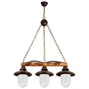 Glint®113-3 TR ΚΡΕΜ 3/Φ ΡΑΓΑ ΞΥΛΟ-ΣΚΟΥΡΙΑ 3ΧΕ27