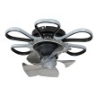 Φωτιστικό Ανεμιστήρας Οροφής LED με Control σε Μαύρο 50x20