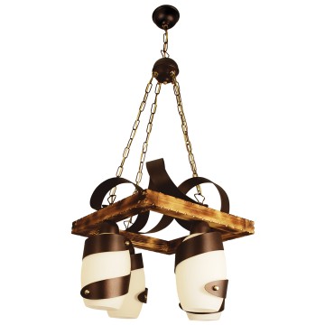 Glint®134-4 WH 4/Φ ΞΥΛΙΝΟ ΤΕΤΡΑΓΩΝΟ ΛΕΥΚΟ ΓΥΑΛΙ 4ΧΕ27 Glint®134-4 WH 4/Φ ΞΥΛΙΝΟ ΤΕΤΡΑΓΩΝΟ ΛΕΥΚΟ ΓΥΑΛΙ 4ΧΕ27