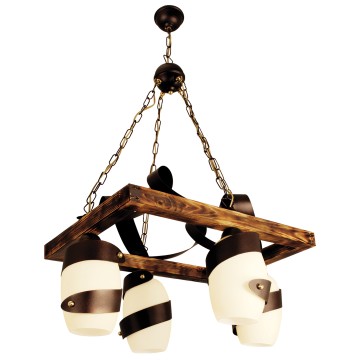 Glint®135-4 WH 4/Φ ΞΥΛΙΝΟ ΠΑΡΑΛ/ΜΟ ΛΕΥΚΟ ΓΥΑΛΙ 4ΧΕ27