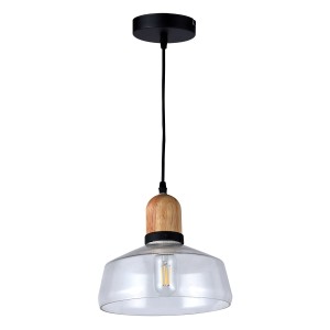 Glint® 117 1/Φ ΔΙΑΦΑΝΟ ΓΥΑΛΙ ΚΑΜΠΑΝΑ ΜΕ ΞΥΛΟ ΛΕΠΤΟΜΕΡΕΙΑ Ε 27