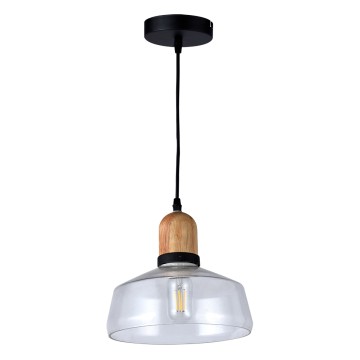 Glint® 117 1/Φ ΔΙΑΦΑΝΟ ΓΥΑΛΙ ΚΑΜΠΑΝΑ ΜΕ ΞΥΛΟ ΛΕΠΤΟΜΕΡΕΙΑ Ε 27