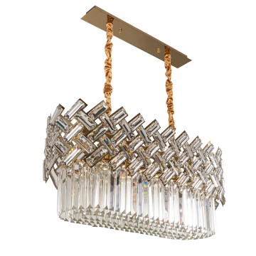 Glint® 2093-7 GD Πολυέλαιος Ράγα με Σταυρωτά Κρύσταλλα