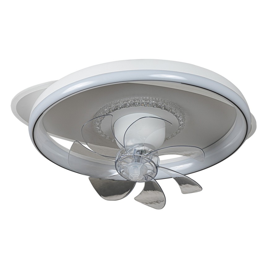 Φωτιστικό Ανεμιστήρας Οροφής Led σε Σχήμα Οβάλ - Κύκλο & Control