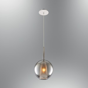 Glint® Κρεμαστό Φωτιστικό με Γυάλινη Μπάλα Χρωμίου – 1xE14