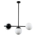 Glint® Κρεμαστό Φωτιστικό Μαύρος Σωλήνας με 3 Οπάλινες Λευκές Μπάλες – 3xE27 Glint® Κρεμαστό Φωτιστικό Μαύρος Σωλήνας με 3 Οπάλινες Λευκές Μπάλες – 3xE27