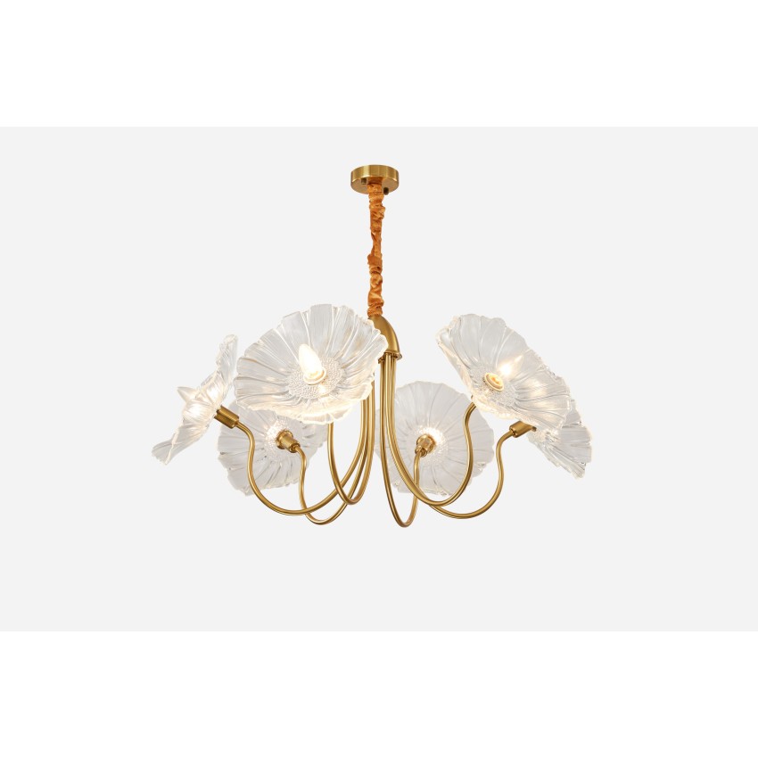 Glint® 2046-6 ΠΟΛΥΦΩΤΟ VINTAGE ΧΡΥΣΟ ΜΕ ΛΕΥΚΟ ΓΥΑΛΙ ΛΟΥΛΟΥΔΙ 6ΧΕ14