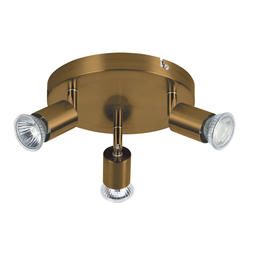 Σποτ Οροφής Οξυντέ 3 Χ GU10 Μεταλλικό Φωτιστικό