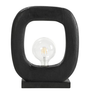 TLI 6329 ΕΠΙΤΡΑΠΕΖΙΑ ΛΑΜΠΑ ΜΑΥΡΗ ΞΥΛΟ ΤΕΤΡΑΓΩΝΗ