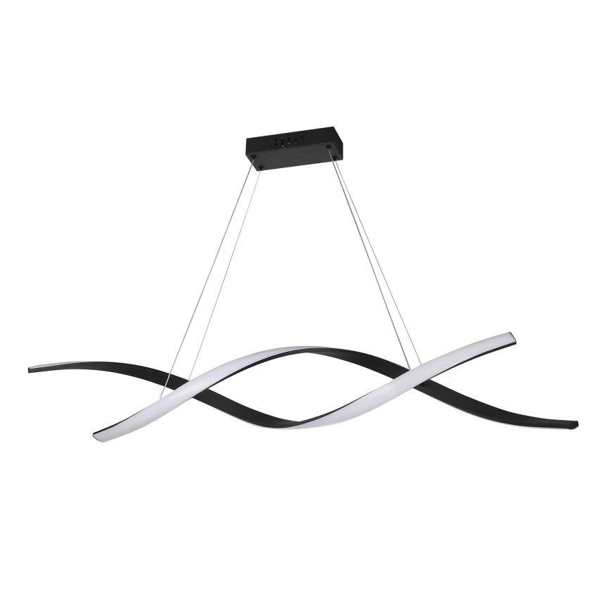 κρεμαστό φωτιστικό led μαύρο με σχέδιο dna 80w 3000k