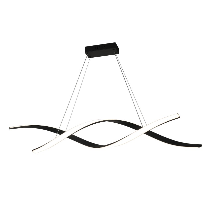 κρεμαστό φωτιστικό led μαύρο με σχέδιο dna 80w 3000k