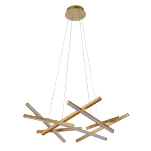 Glint® 551-85 GD LED Πολύφωτο Χρυσό Τρίλιζα 120W 3000K, Μεταλλική Κατασκευή