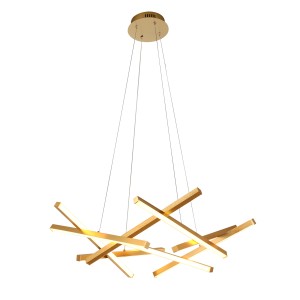 Glint® 551-85 GD LED Πολύφωτο Χρυσό Τρίλιζα 120W 3000K, Μεταλλική Κατασκευή