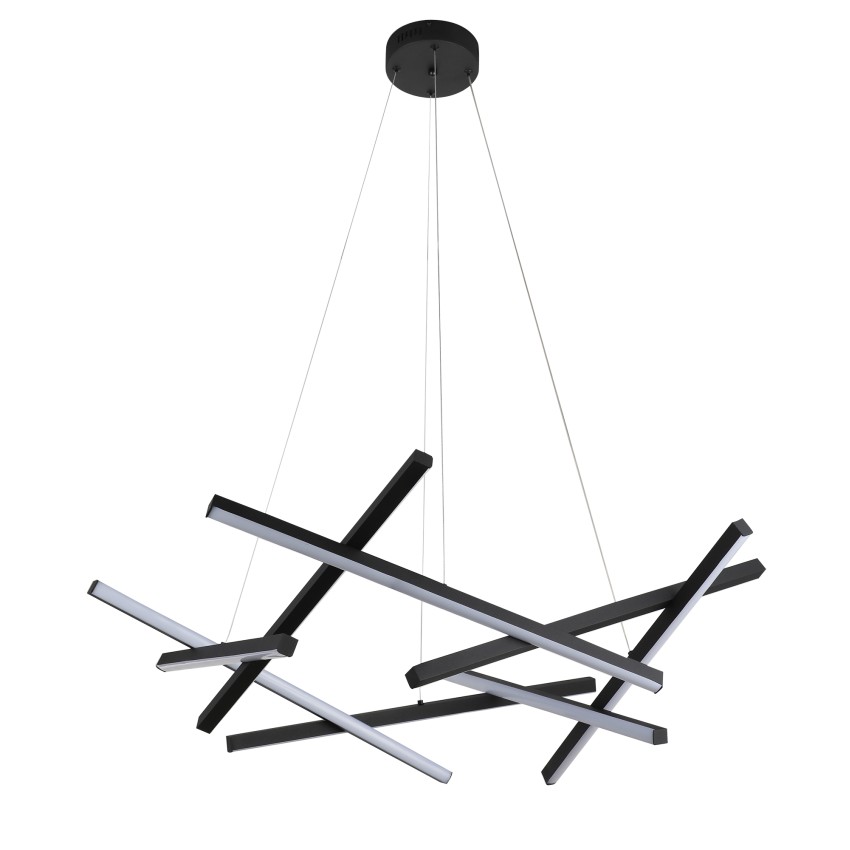 Glint® 551-85 LED Πολύφωτο Μαύρο Τρίλιζα 120W 3000K, Μεταλλική Κατασκευή