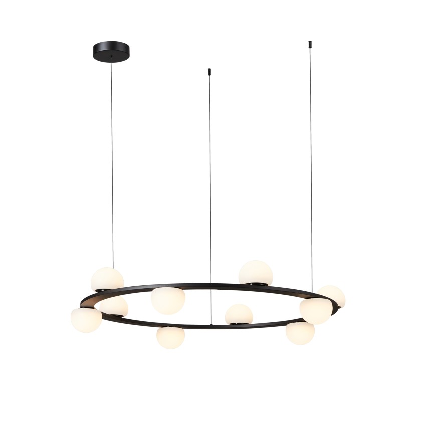 Glint® 565-10 Πολύφωτο LED 10/Φ με Φούσκες Μαύρο 10x7W 3000K 4200 LUM