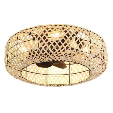 Ανεμιστήρας Οροφής Πλαφονιέρα Bamboo 30W CFC9507 Ø50cm