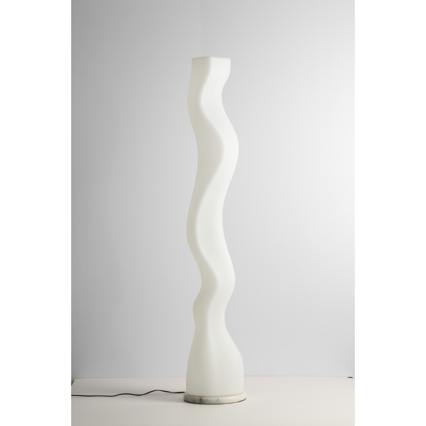 Φωτιστικό δαπέδου LED λευκό τύπου κολόνα μοντέρνου σχεδιασμού