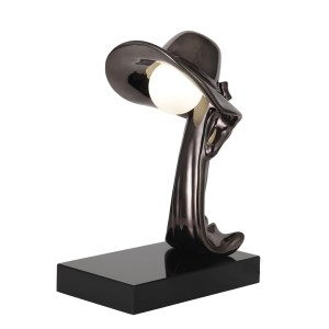 TLC 1122 ΕΠΙΤΡΑΠΕΖΙΑ ΛΑΜΠΑ ΜΑΥΡΗ ΚΟΠΕΛΑ ΜΕ ΚΑΠΕΛΟ 1XG9