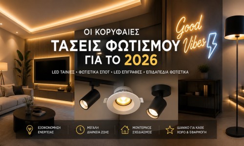 Οι Κορυφαίες Τάσεις Φωτισμού για το 2026