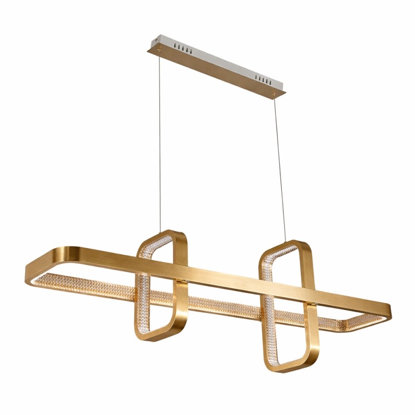 Παραλληλόγραμμο κρεμαστό φωτιστικό LED 4000K με εσωτερικές λεπτομέρειες